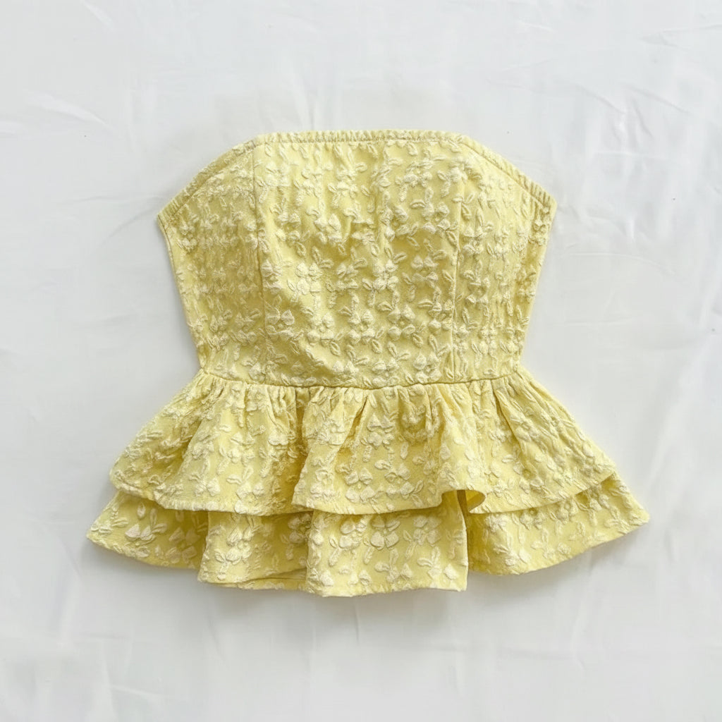 Sidney Ruffle Tube Top