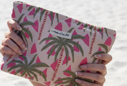 Vacay Palm Clutch