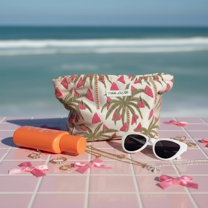 Vacay Palm Clutch