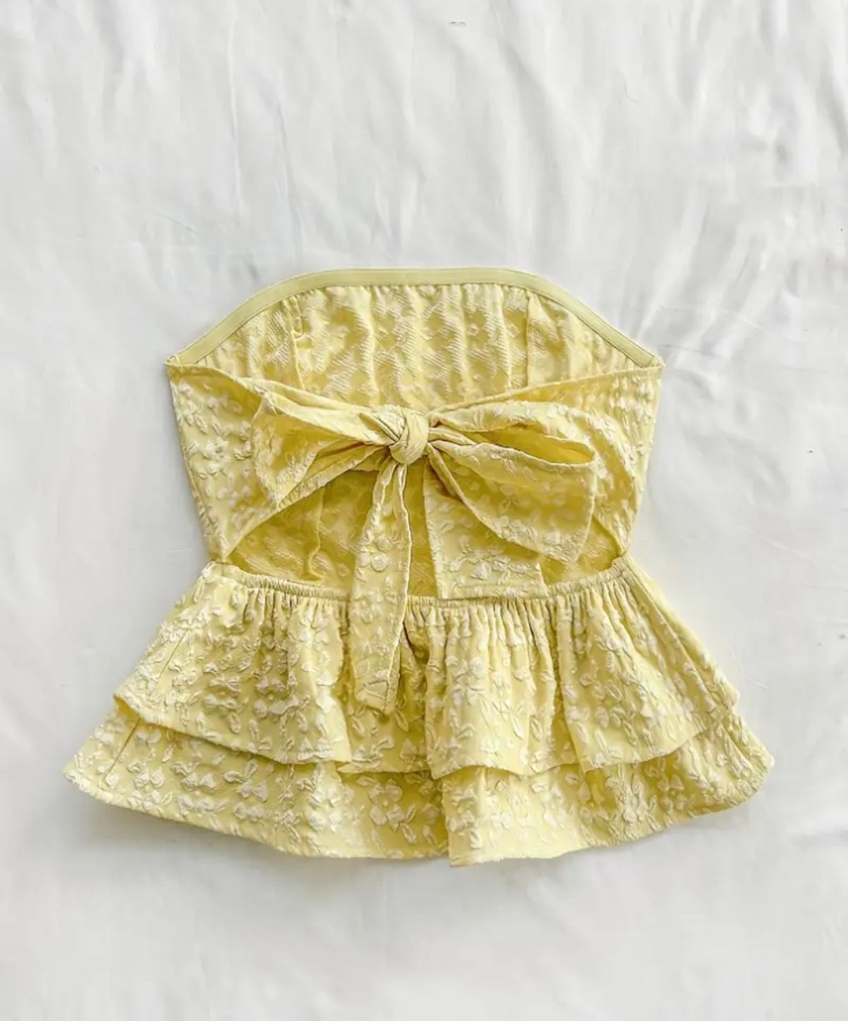Sidney Ruffle Tube Top