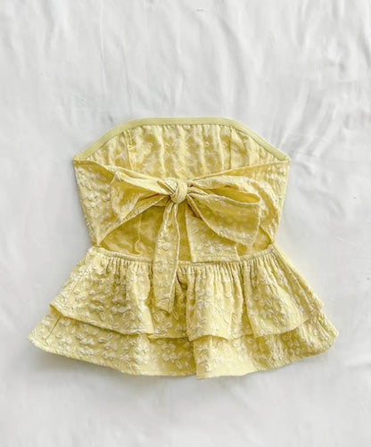Sidney Ruffle Tube Top