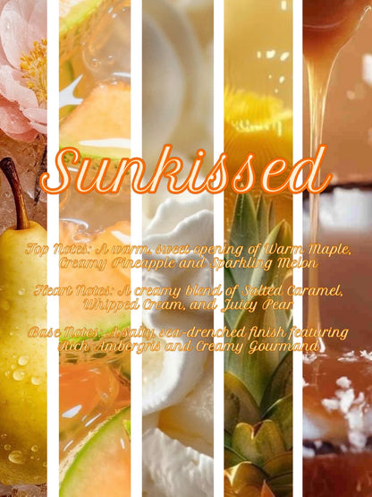 Sunkissed Perfume | Hand Crafted Small Batch | Salted Caramel & Creamy Pineapple | Ámber Del Mar
